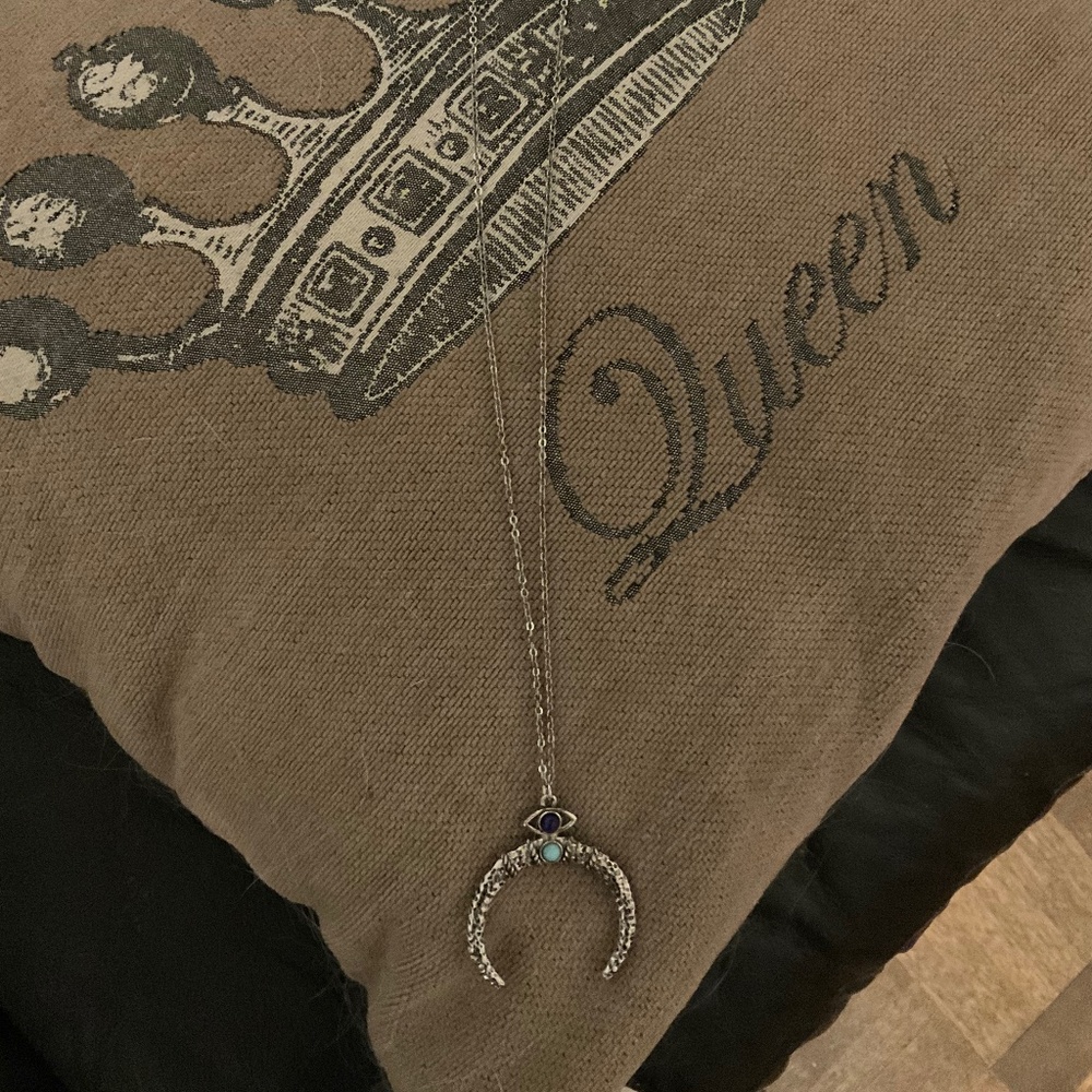 Crescent Horn Pendant Necklace